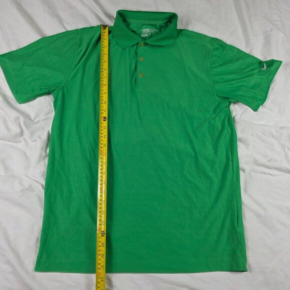 Nike Golf Tour Performance Mens Medium Green Polo Shirt Dri Fit Golf Activewear - Picture 9 of 10